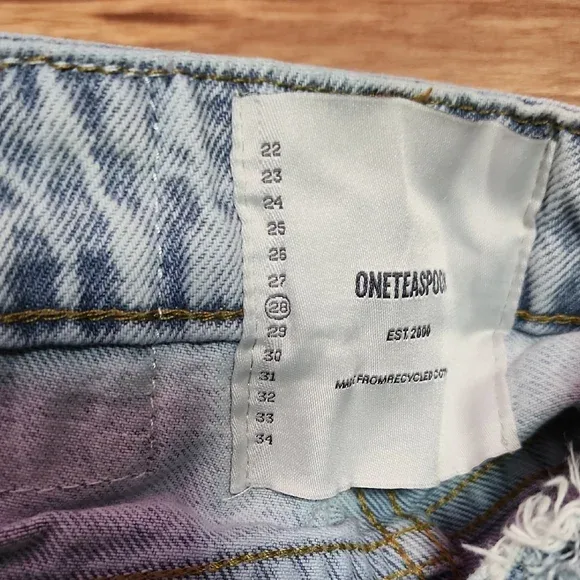 One Teaspoon Bonitas Denim Shorts - Size 28 - photo 5