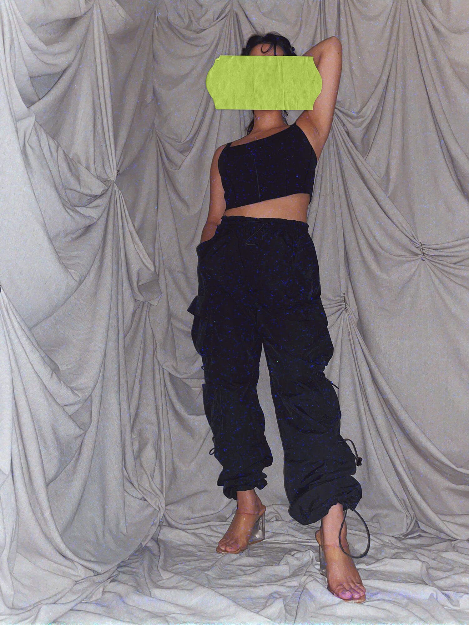 Garbage Bag Pants Black Joggers - photo 4