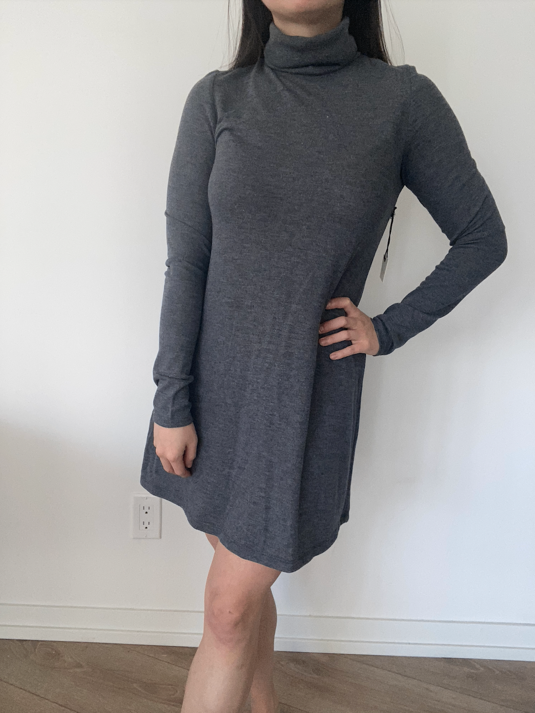 [NEW] Long-Sleeve Turtleneck Dress - photo 2