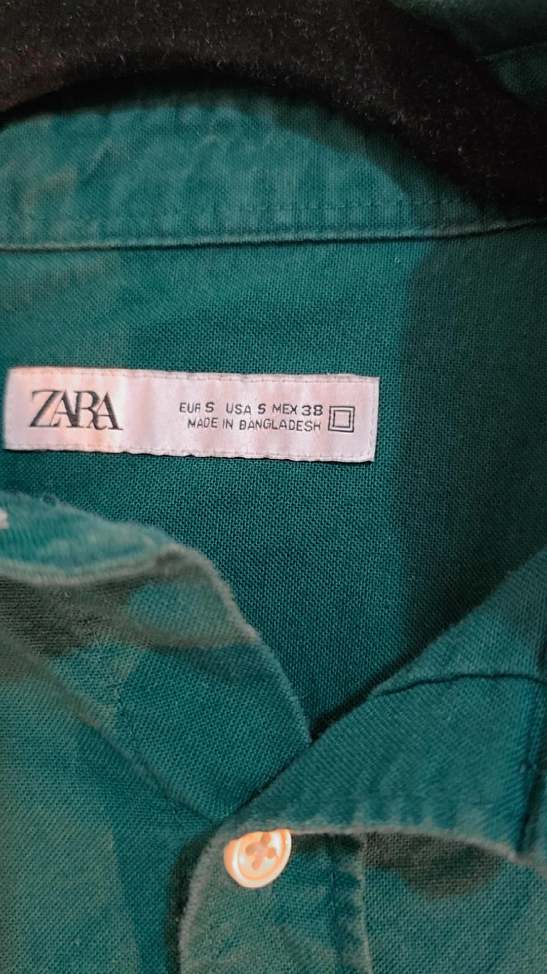 Zara Green Long Sleeve Shirt - Size S - photo 3