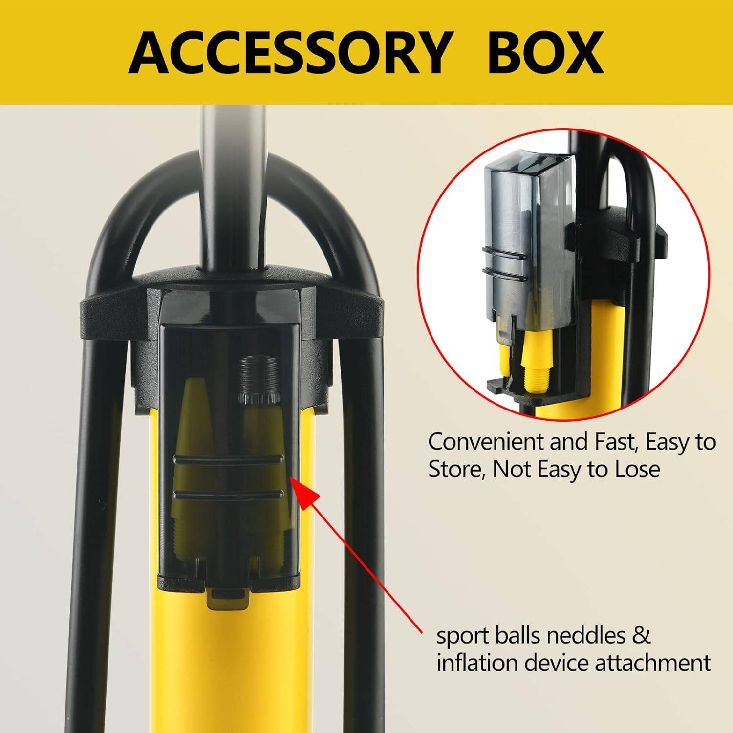 Toolitin Floor Bike Pump with Gauge - photo 3