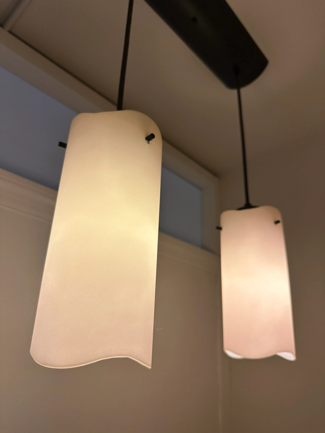 Adesso Island Light Linear 3 Pendant White Frosted Glass Shade 🥕 - photo 5
