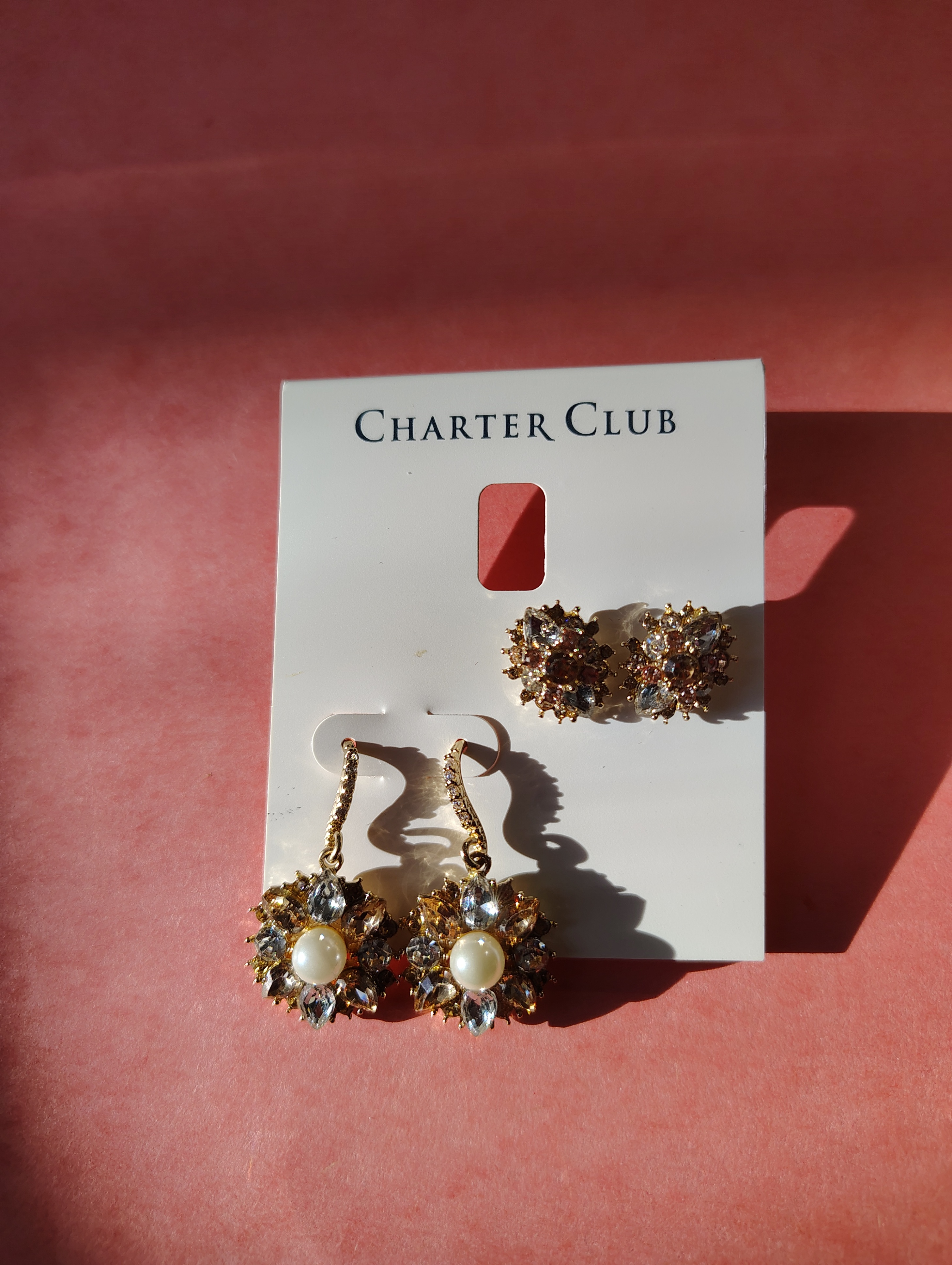 NEW EARINGS- Charter Club (Macy's US price tag, Sale)