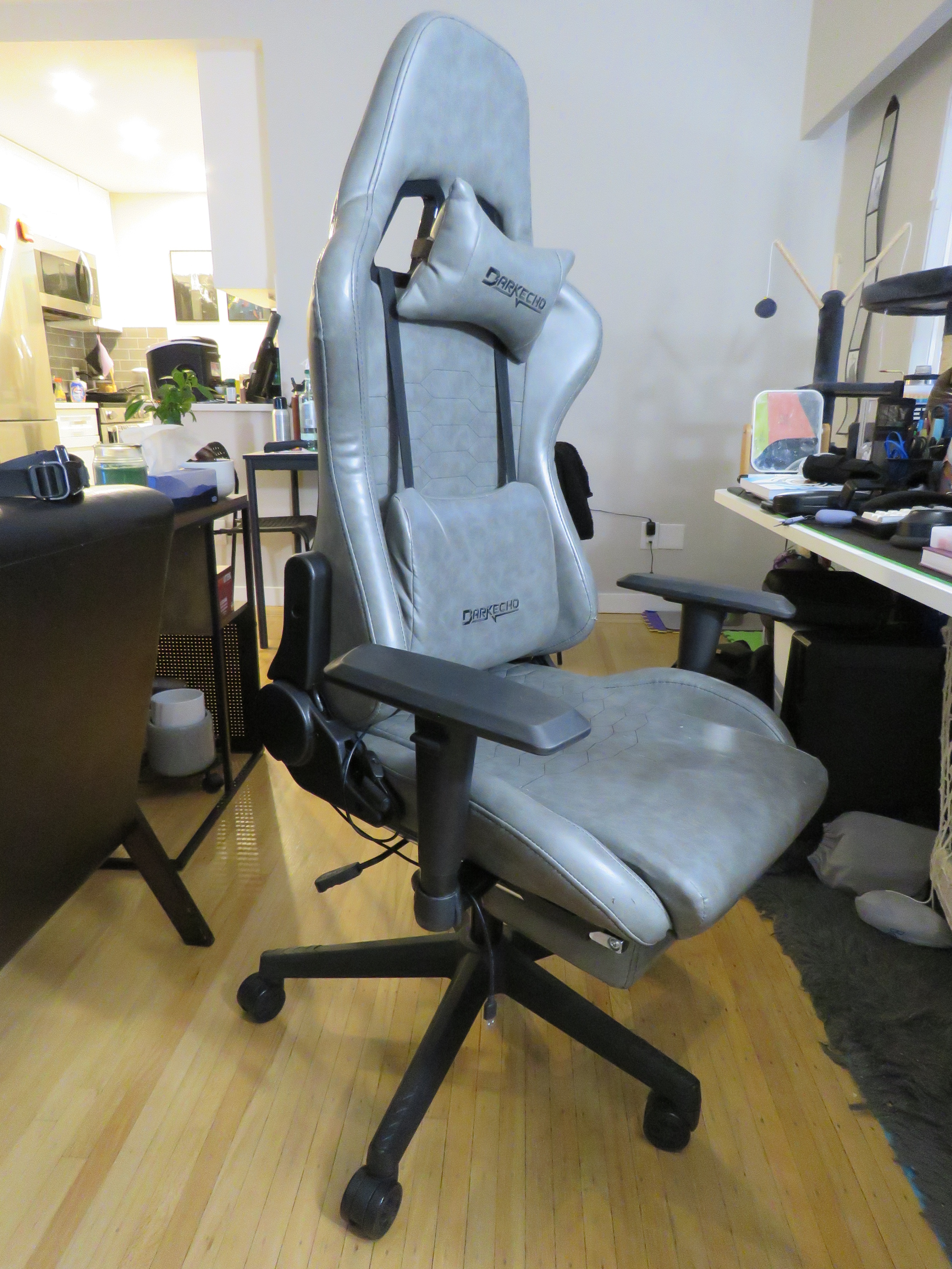 Grey Office Chair - Worn seat (Fully Functional) - photo 2