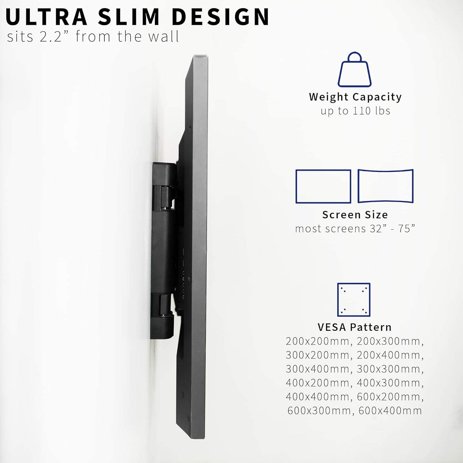 New VIVO Steel Electric TV Wall Mount for 32 to 75" Screens - photo 4