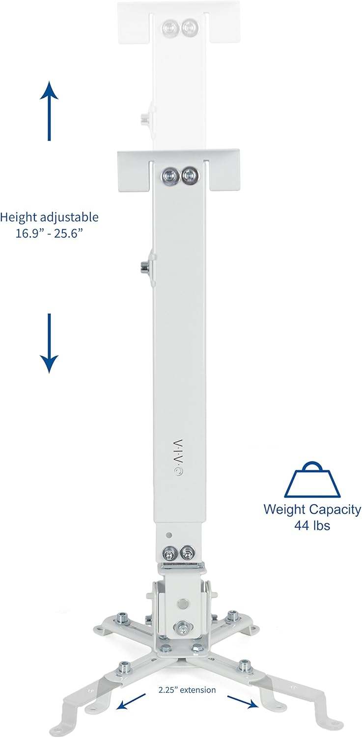 New VIVO White Projector Mount - Adjustable Height - photo 4