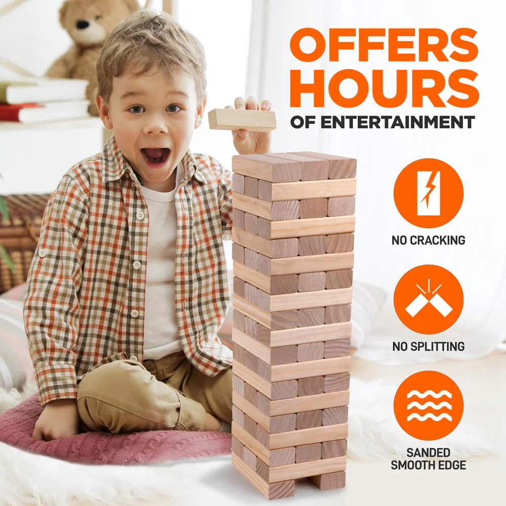 56 PCS Giant Tumble Tower Blocks Game! - photo 5