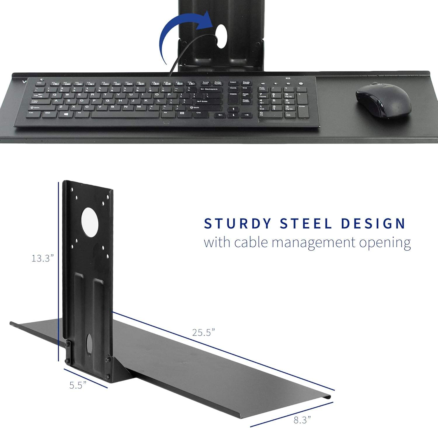 New VIVO Computer Keyboard and Mouse Platform Tray - photo 5