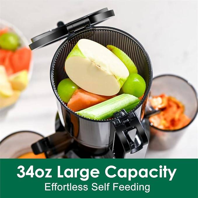 Fretta Cold Press Juicer Machine with 4.25" Large Feed Chute - photo 3