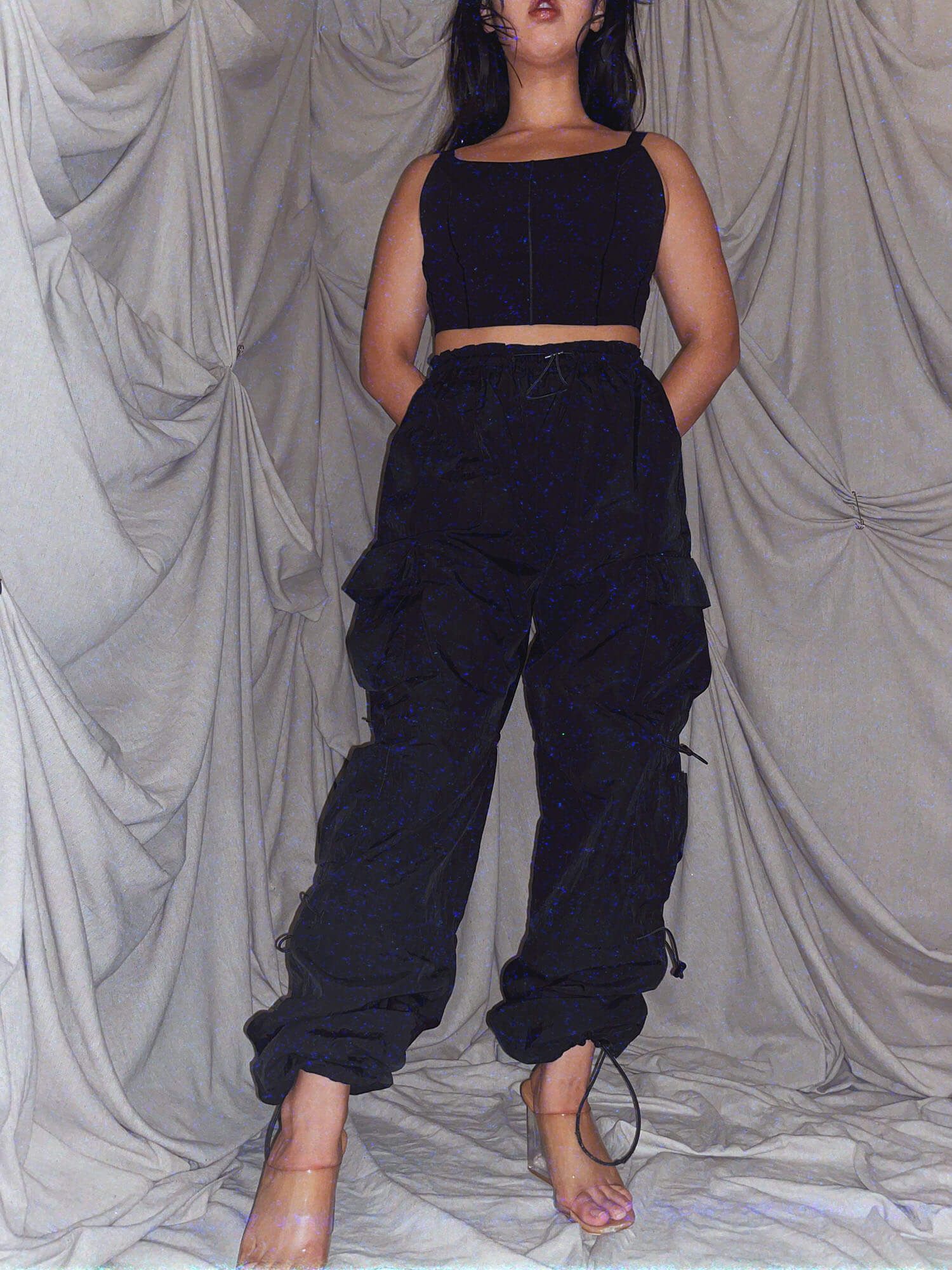 Garbage Bag Pants Black Joggers - photo 3