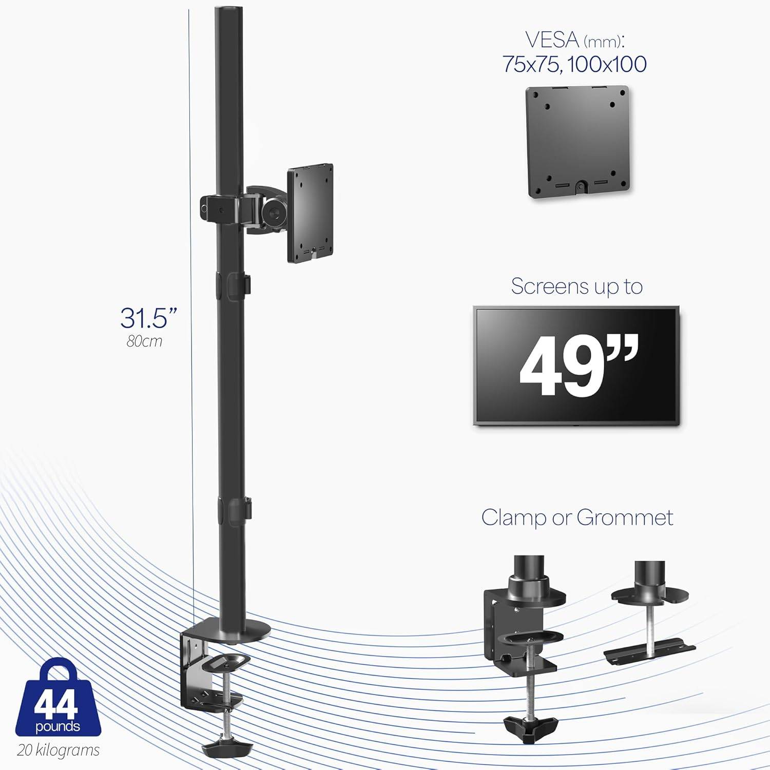 New VIVO Single Ultra-Wide Extra Tall Monitor Desk Mount - photo 5