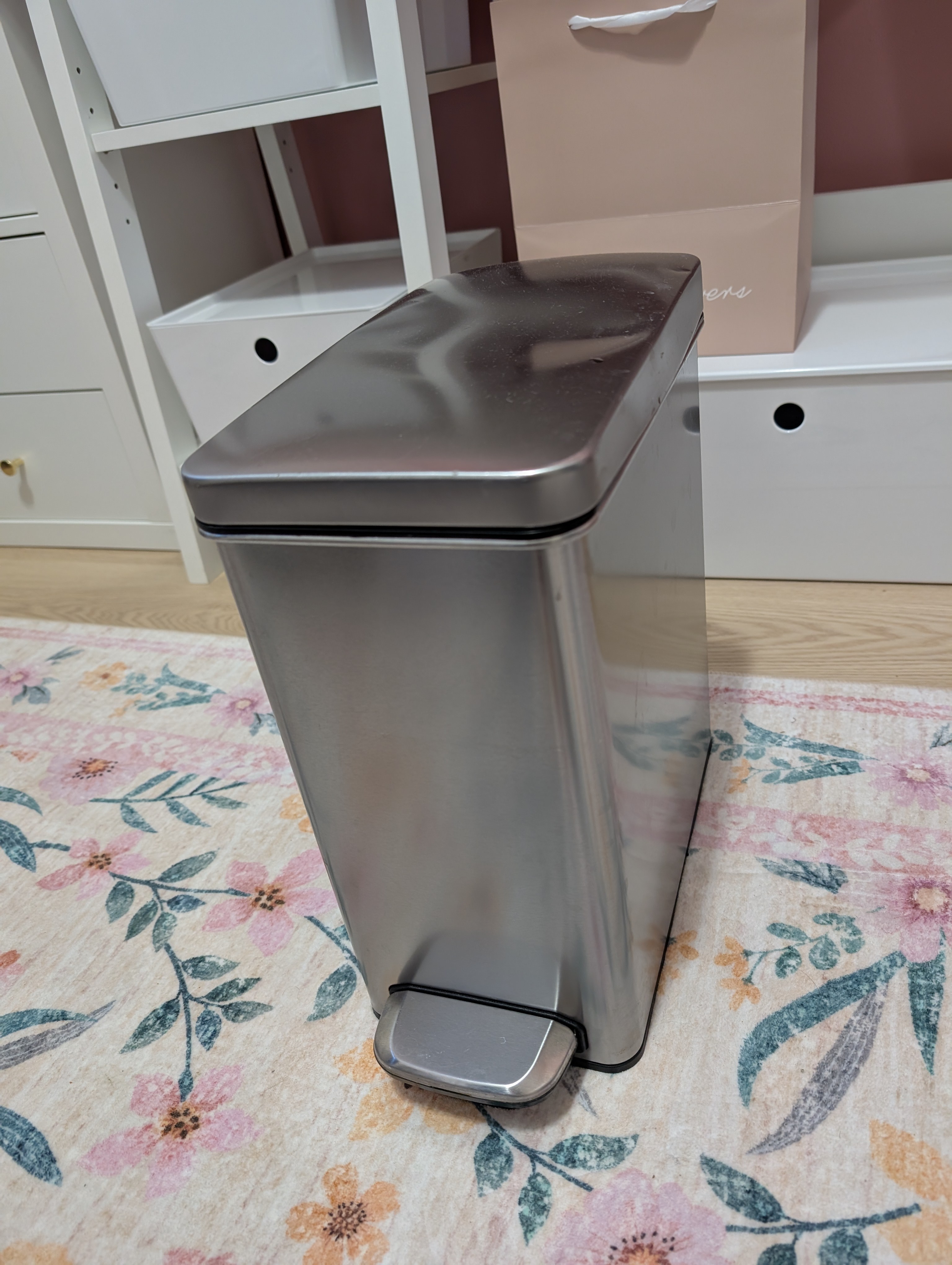Medium Stainless Steel Step Trash Can - photo 2