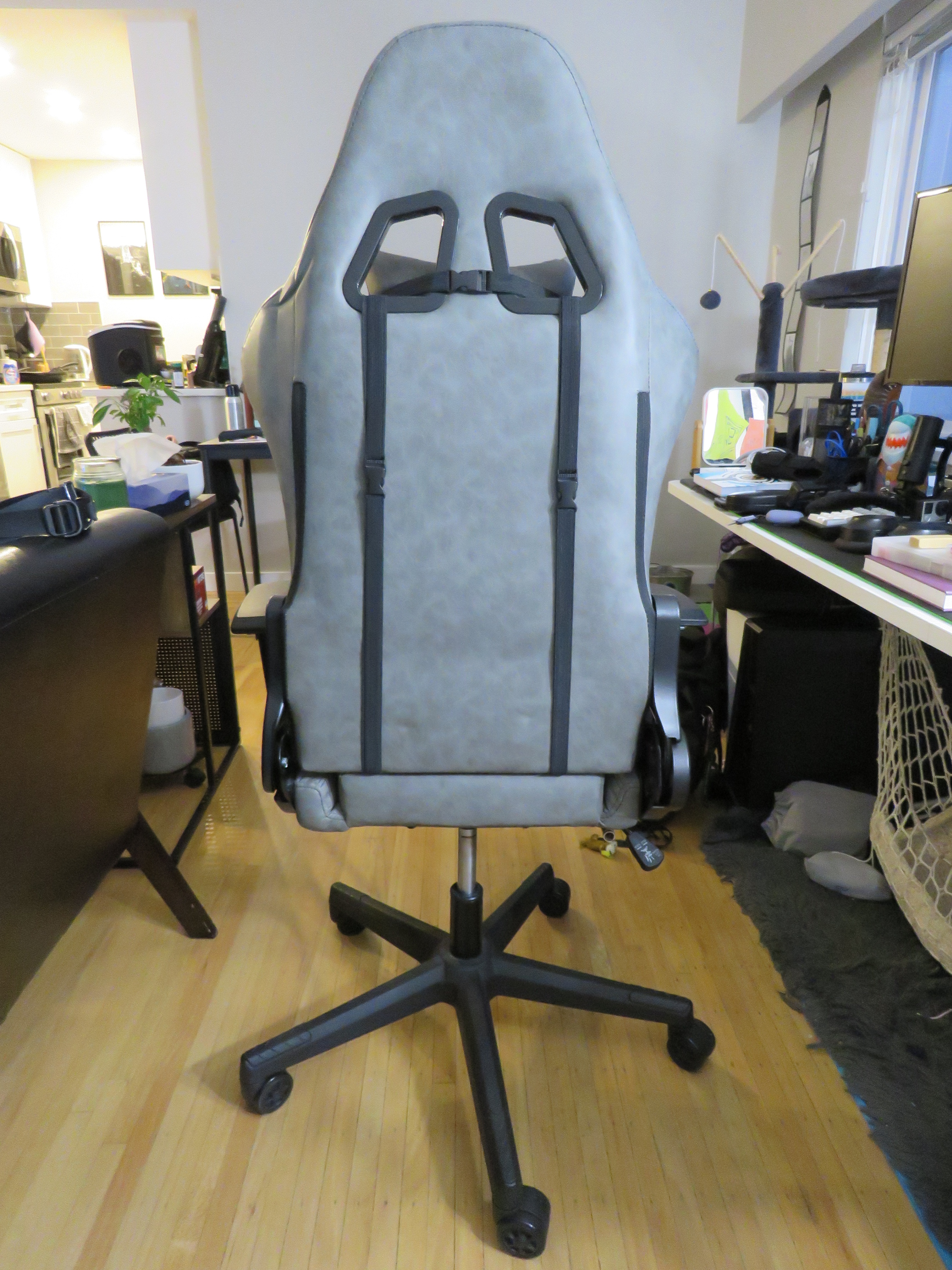 Grey Office Chair - Worn seat (Fully Functional) - photo 3