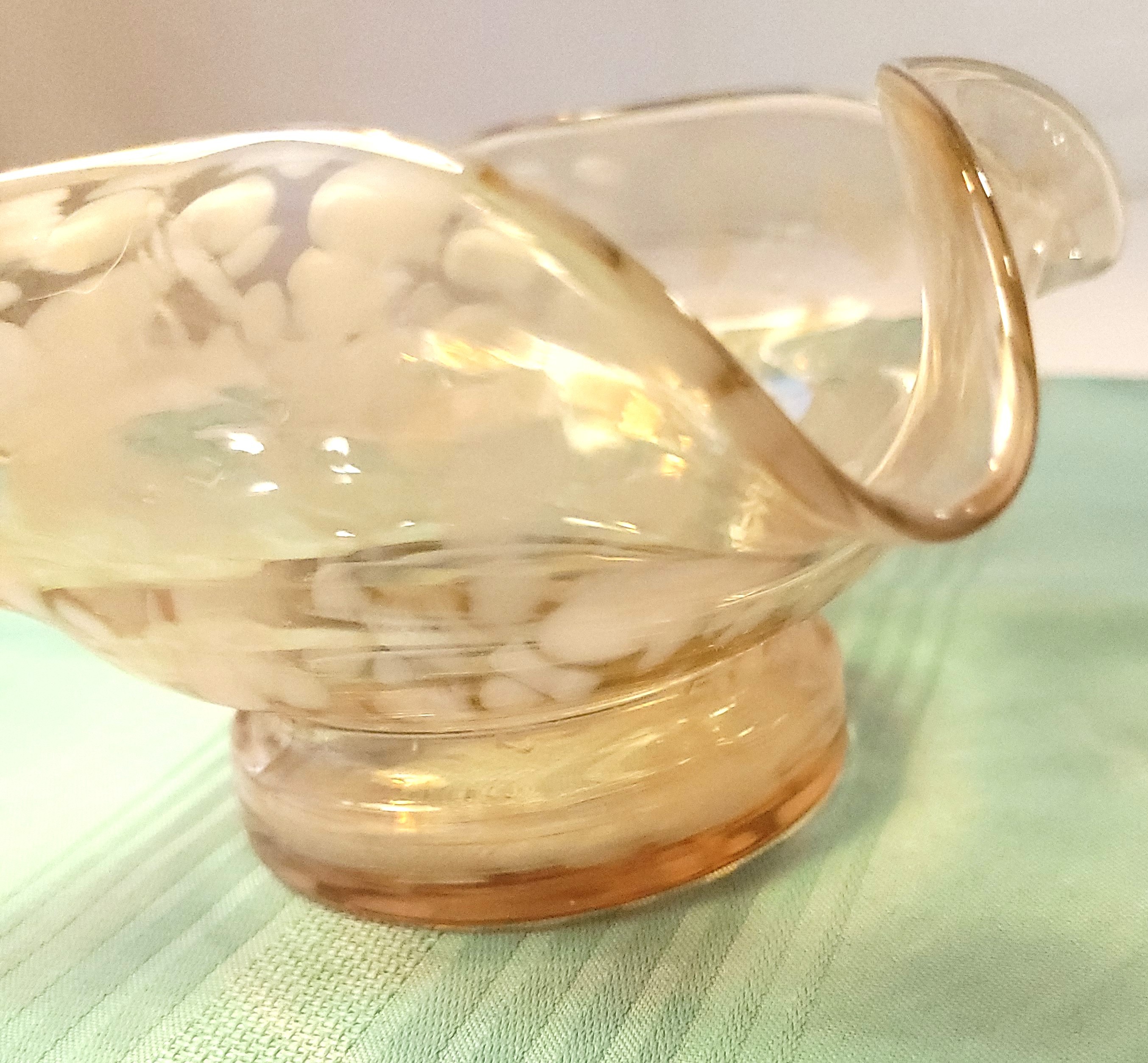 Fenton Cranberry Opalescent Coin Dot Ruffled Bowl Circa 1950 - photo 2