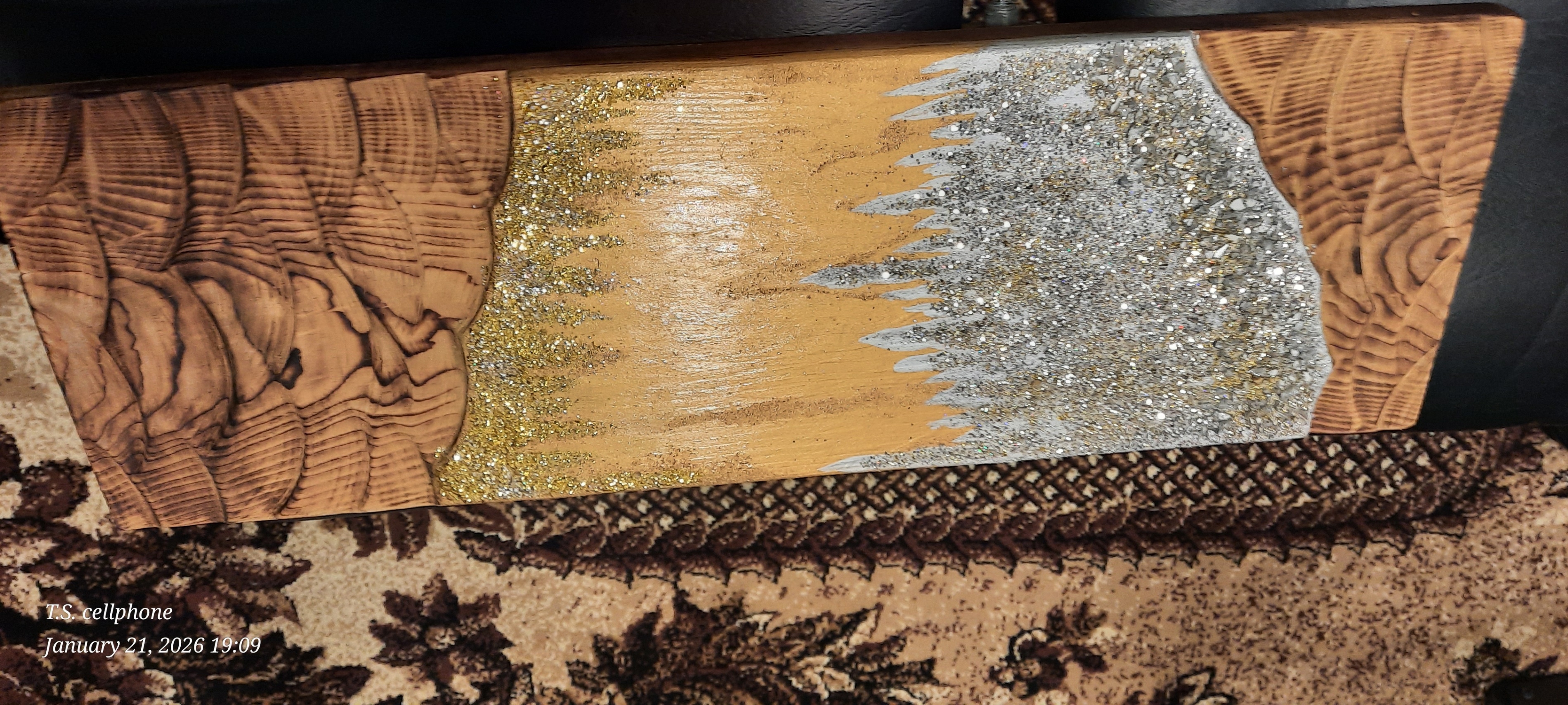 Handmade Wood & Glitter Art - photo 2