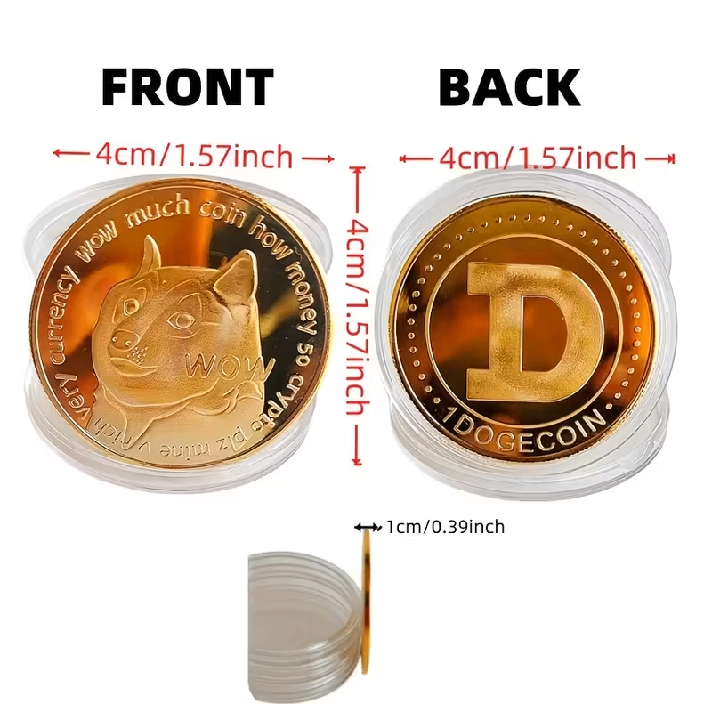 Bitcoin, Ethereum Collectible Coins, And Dogecoin - photo 5