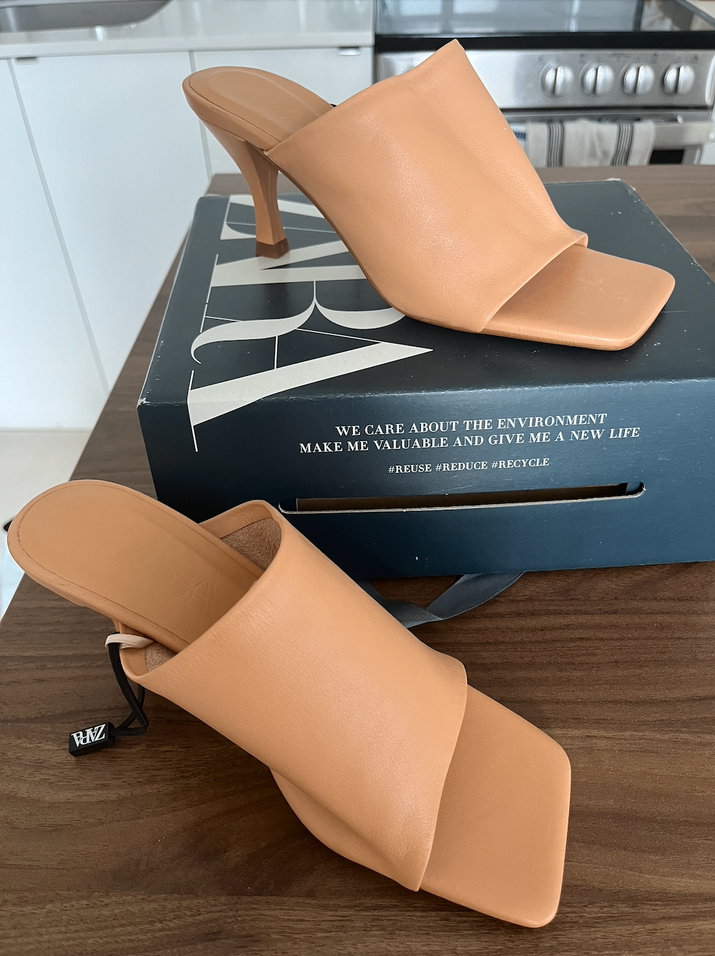 [NWT] Peach Orange Zara Mules/Heels - photo 3