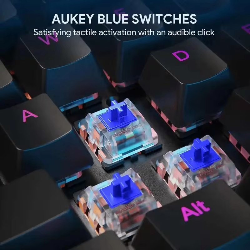 AUKEY KMG12 Mechanical Keyboard 104key with Gaming Software - photo 4