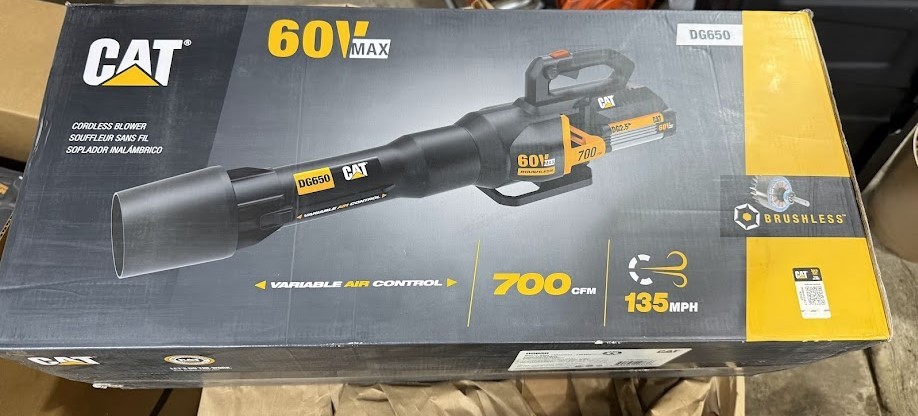 New CAT DG650 60V Cordless Leaf Blower