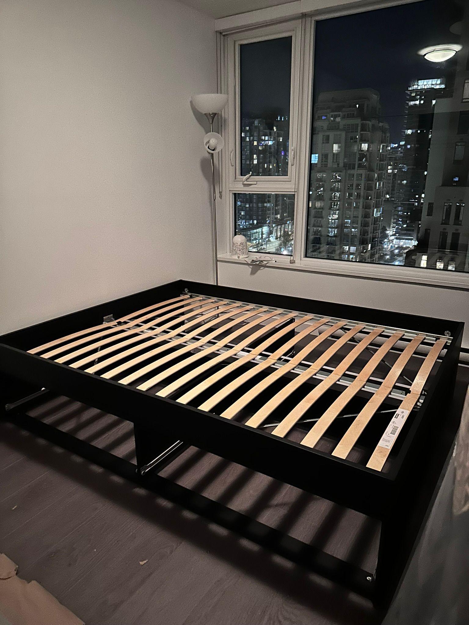 IKEA BRIMNES Bed Frame with Storage (Queen) - photo 2
