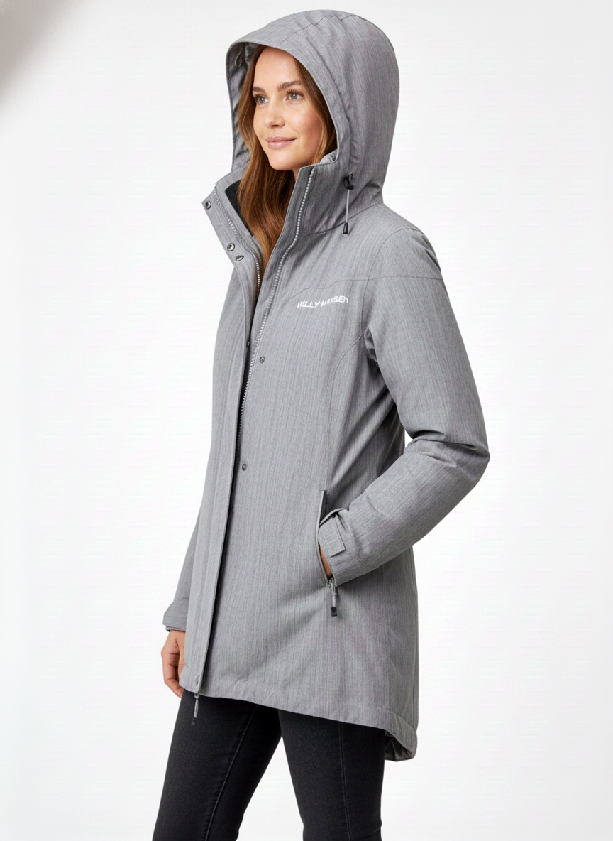 HELLY HANSEN Womens Medium Gray Insulated Parka Jacket (-20) NWT - photo 2