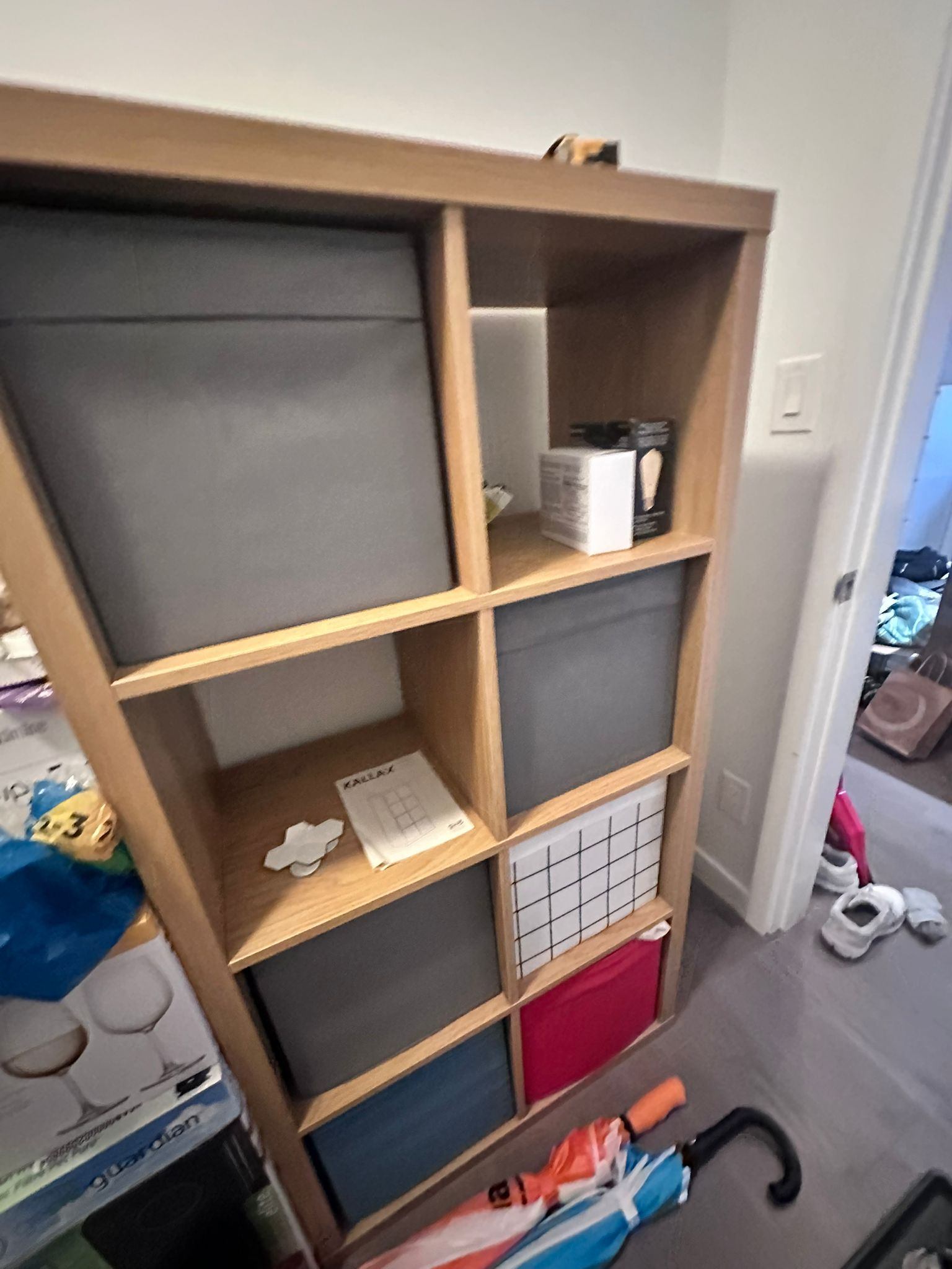 IKEA KALLAX Shelf Unit – Wood Finish, 8 Cubes - photo 2
