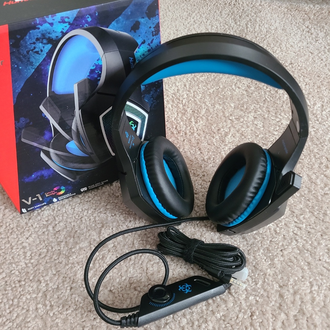 Hunterspider V-1 LED Noise-Cancelling Surround Gaming Headset - photo 3