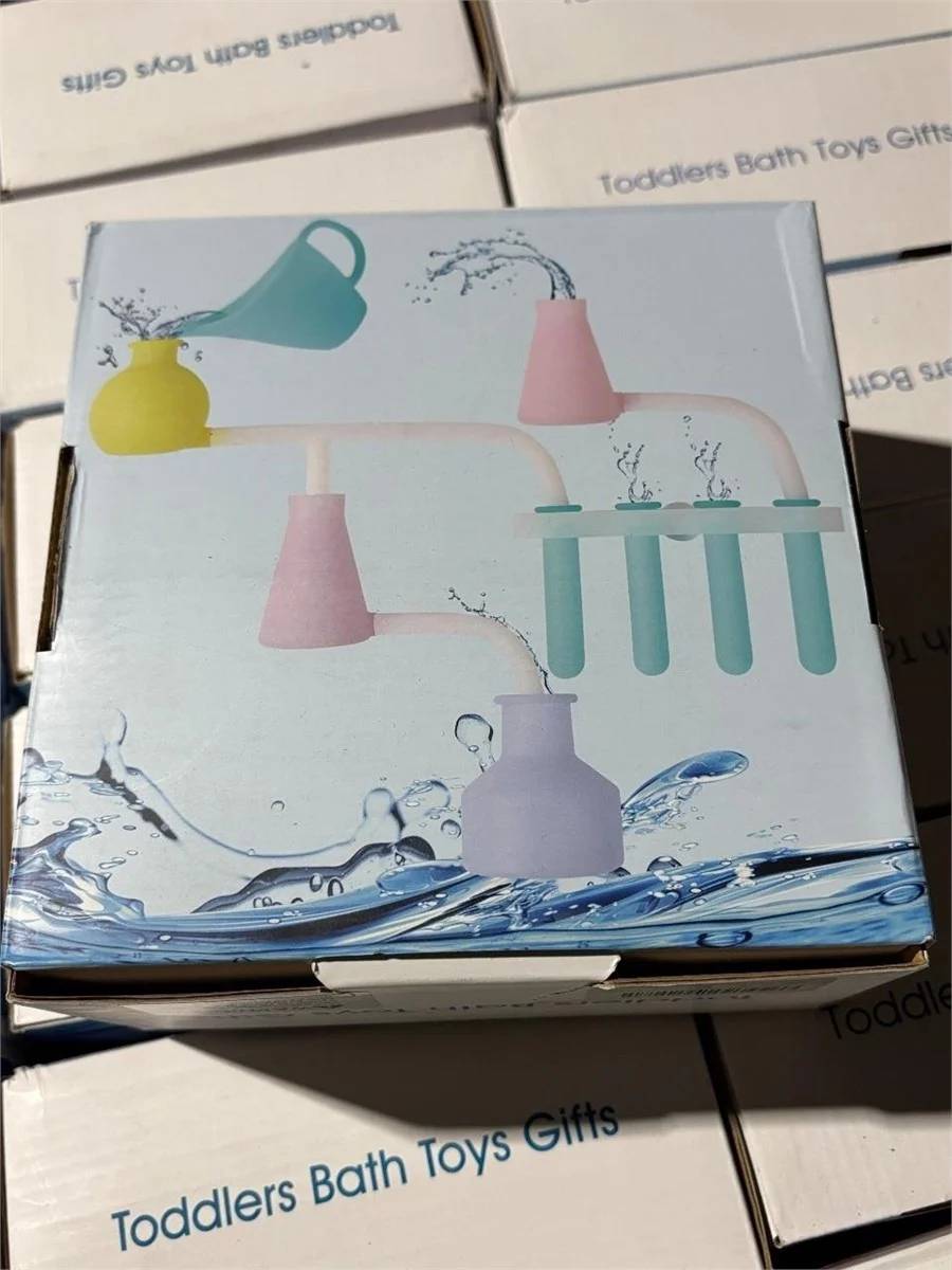 *Brand New* Toddlers Bath Toys Soft Silicone, Waterfall Set STEM - photo 2