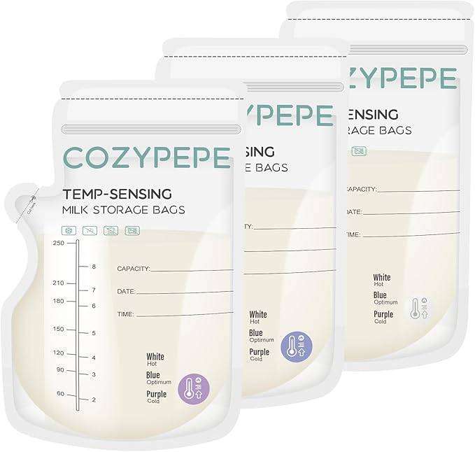CozyPepe Temp-Sensing Milk Storage Bags (70 count)