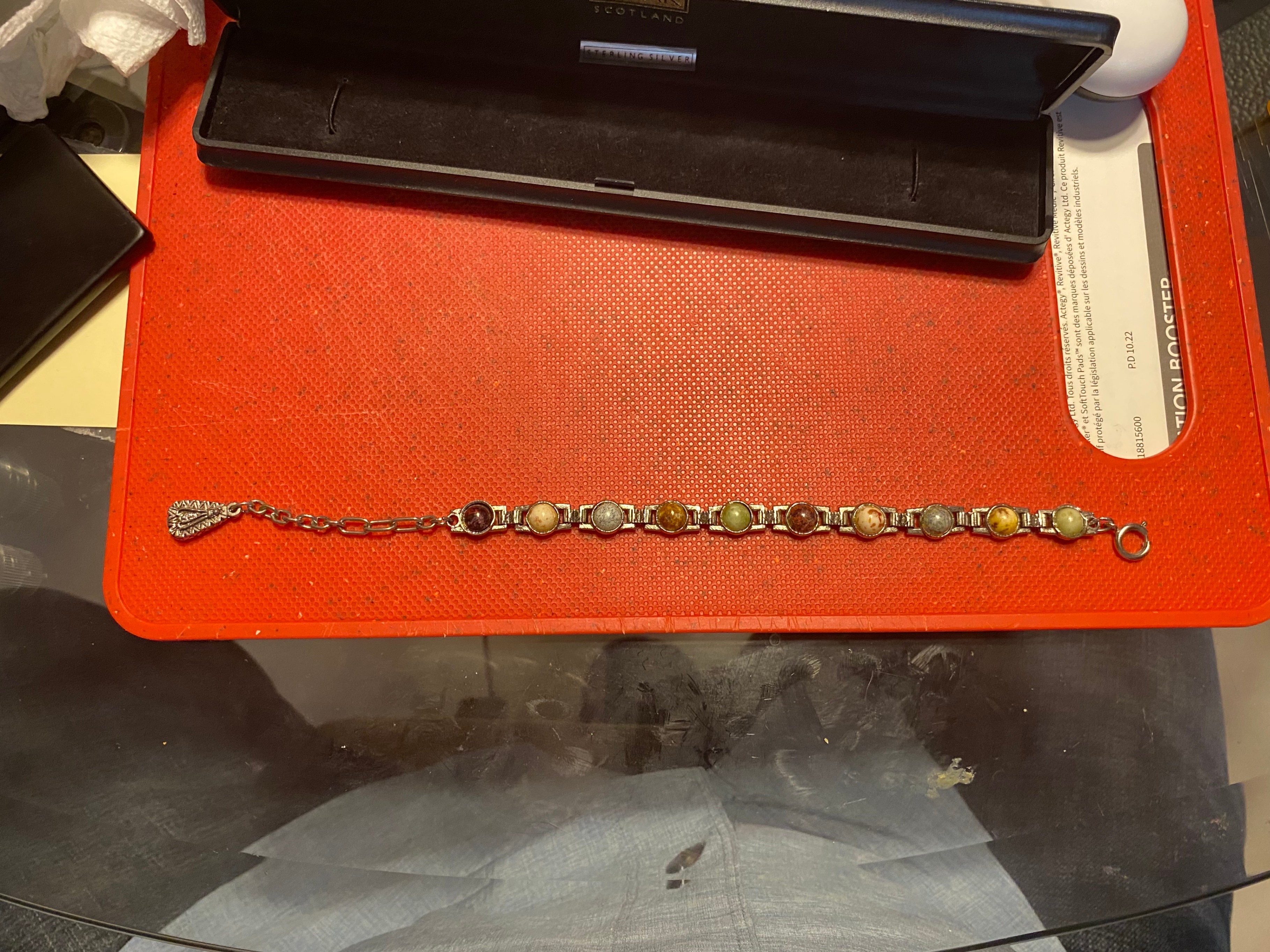 Ortak Scotland Sterling Silver Bracelet w/Baltic Amber - photo 2