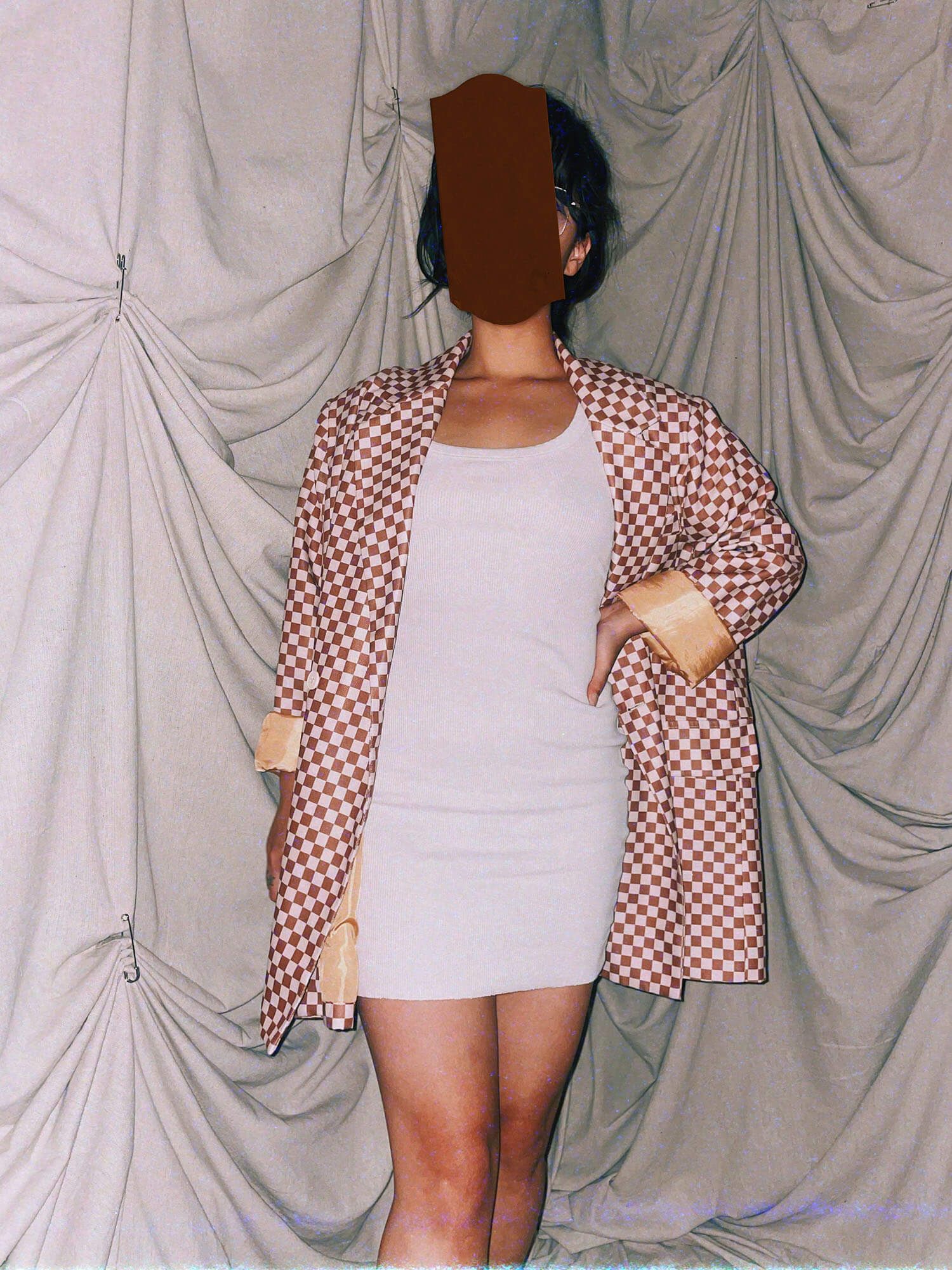 Beige Tank Mini Dress ★ muscle shirt - photo 2