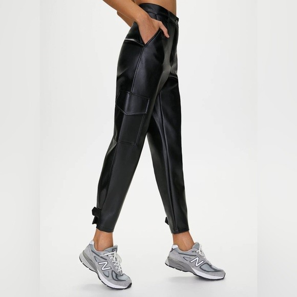 Aritzia Wilfred Faux Leather Modern Cargo Pant (Size 8) - photo 3