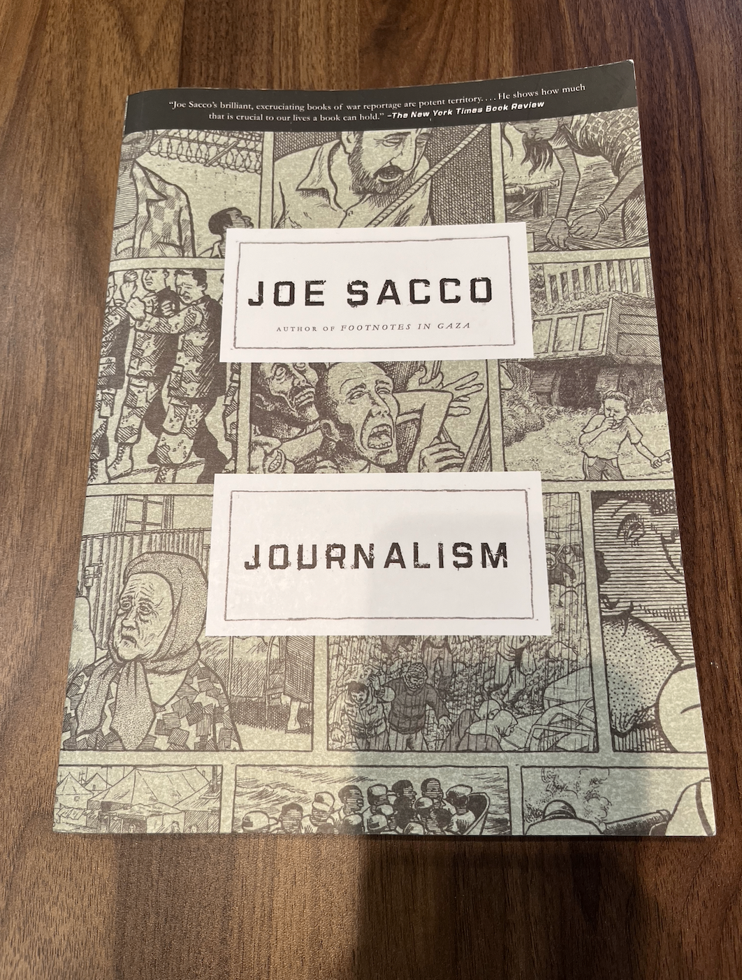 [NEW] Book: Journalism by Joe Sacco (Non-Fiction Graphic Novel)