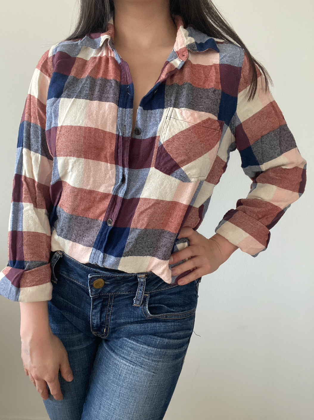 [NEW] Plaid Button-Up