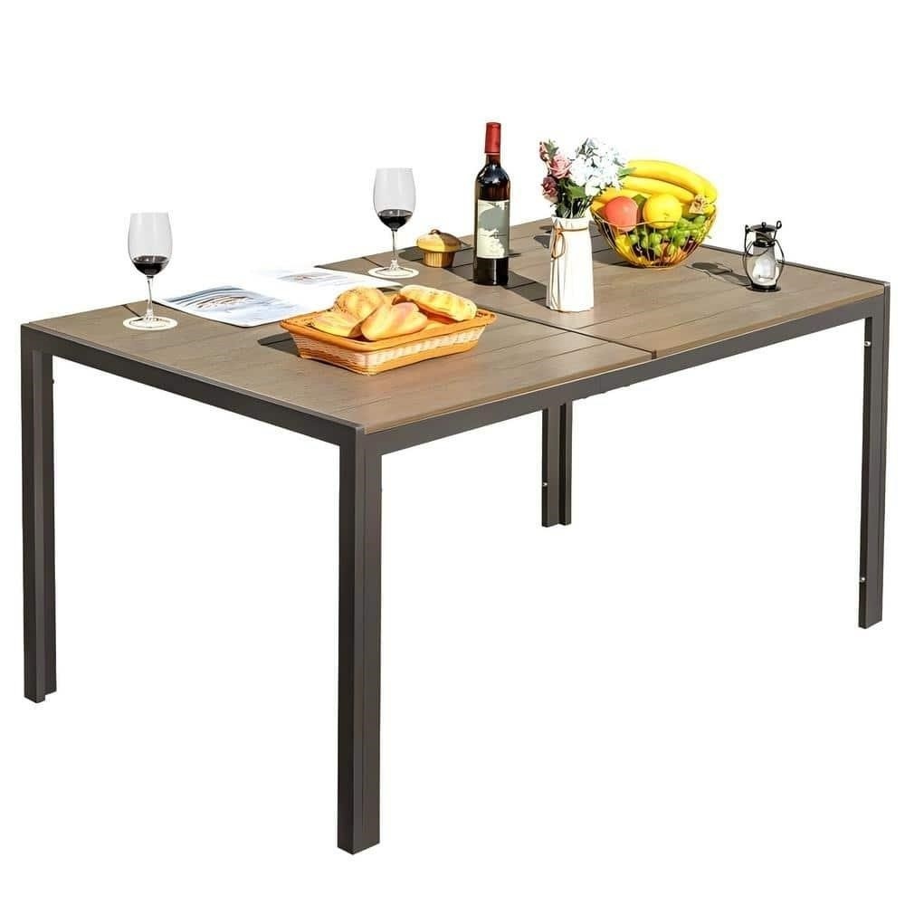 New Alfresco 60 in. Bronze Steel Outdoor Dining Table