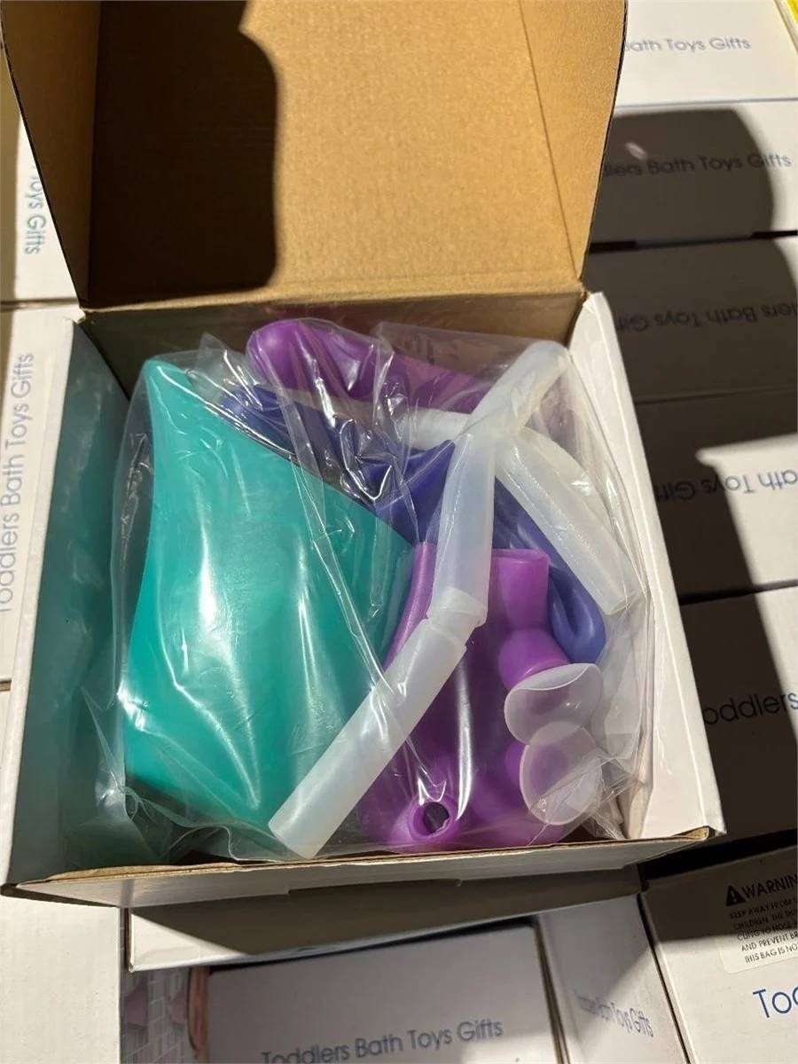 *Brand New* Toddlers Bath Toys Soft Silicone, Waterfall Set STEM - photo 3