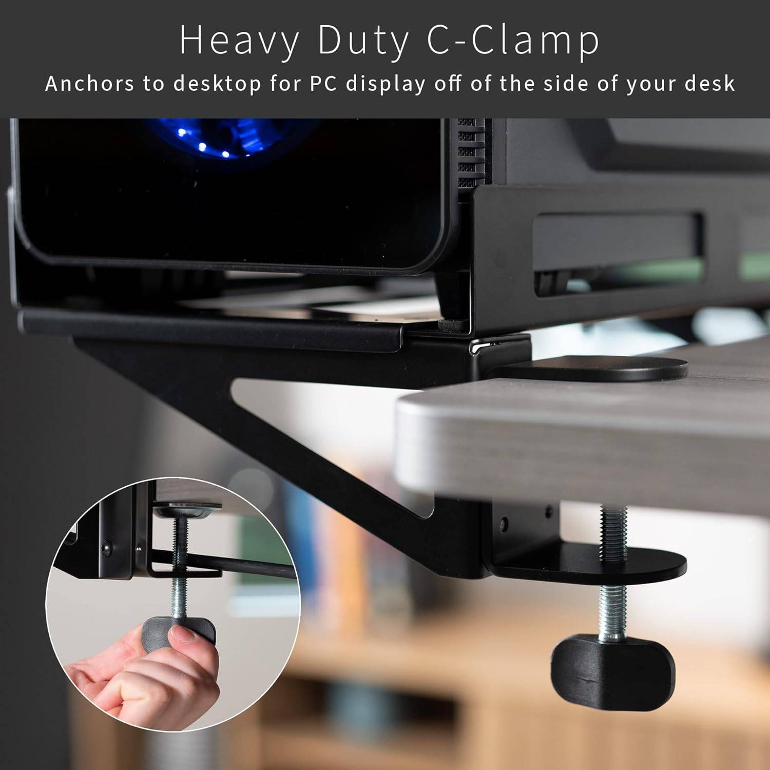 New  VIVO Clamp-on  Gaming PC Holder with Wall Mounting Option - photo 4