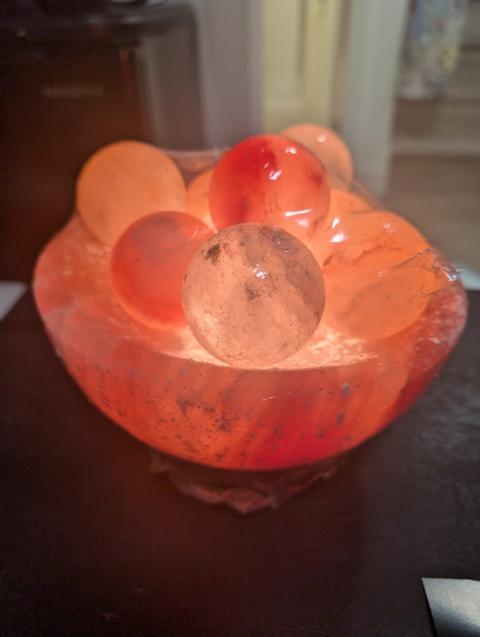 Himalayan Salt Bowl Lamp & Massage Stones (Evolution Salt Co.) - photo 3