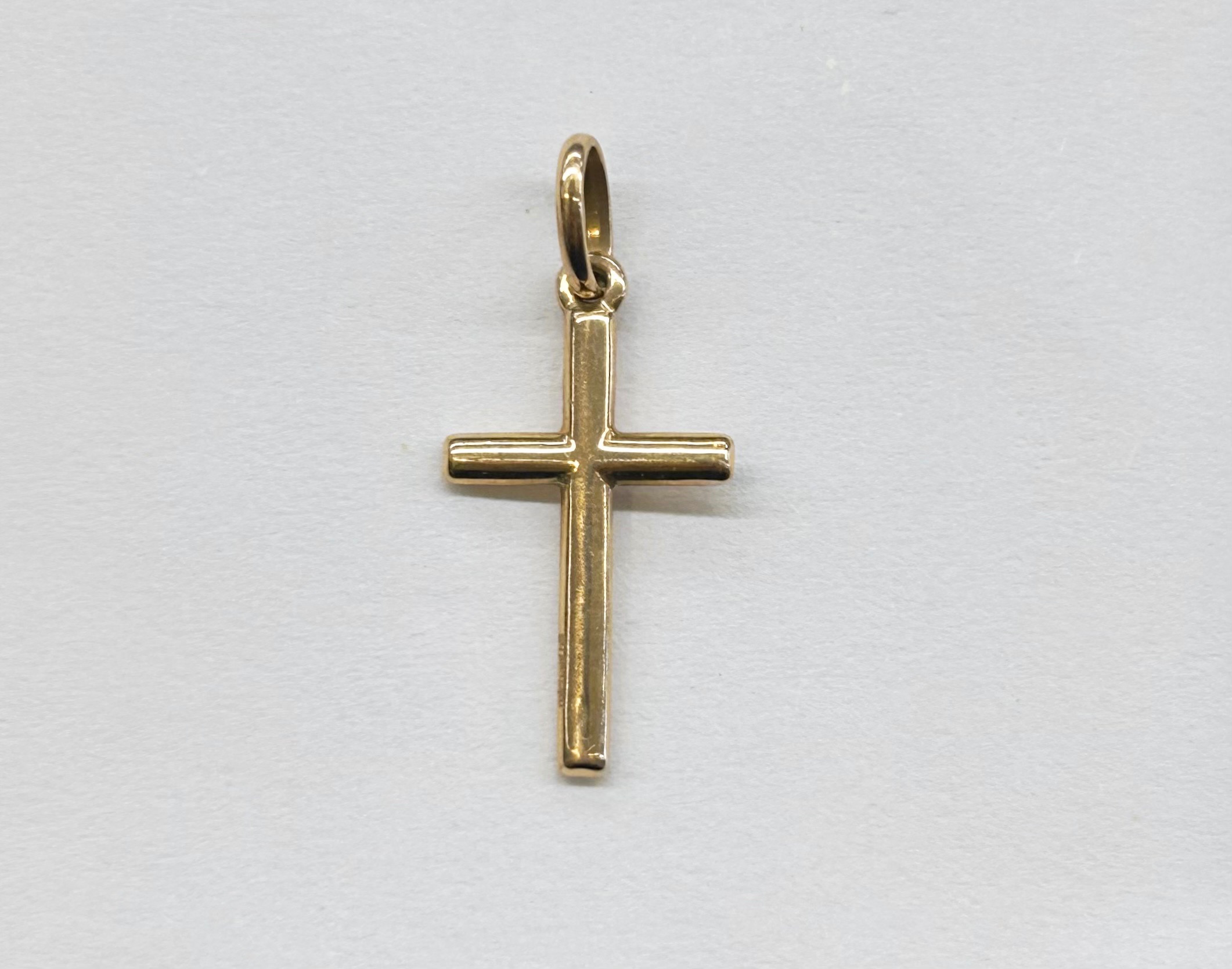 10K Yellow Gold Cross Pendant Size Small - photo 2