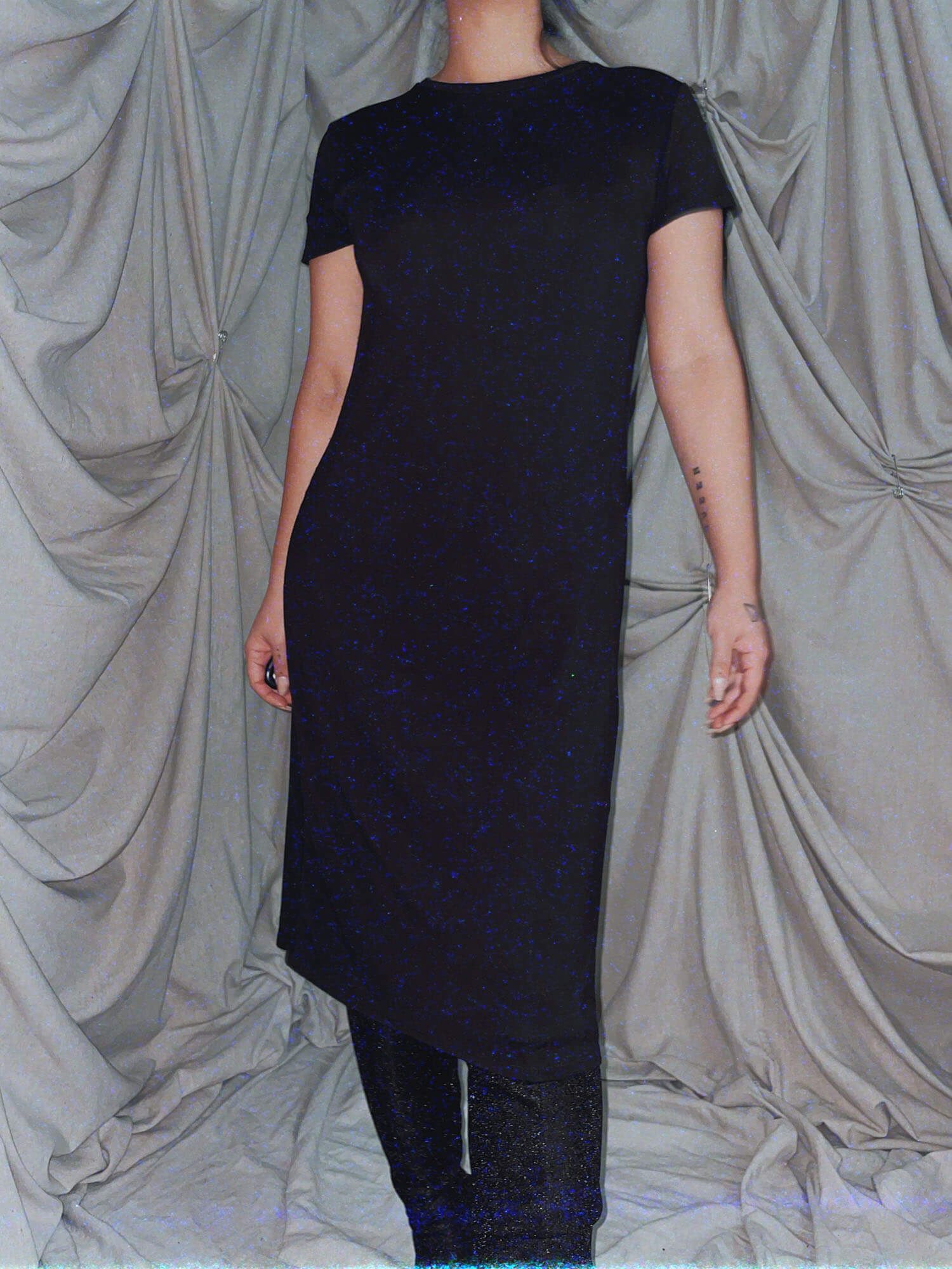 Midi Tshirt Dress Black casual top - photo 4