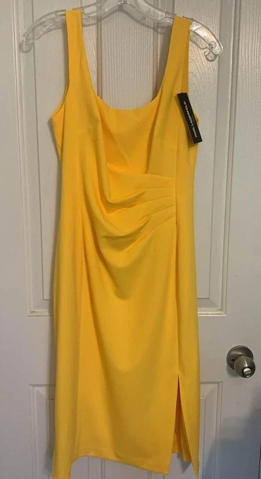 New Karl Lagerfeld Marigold Yellow Dress