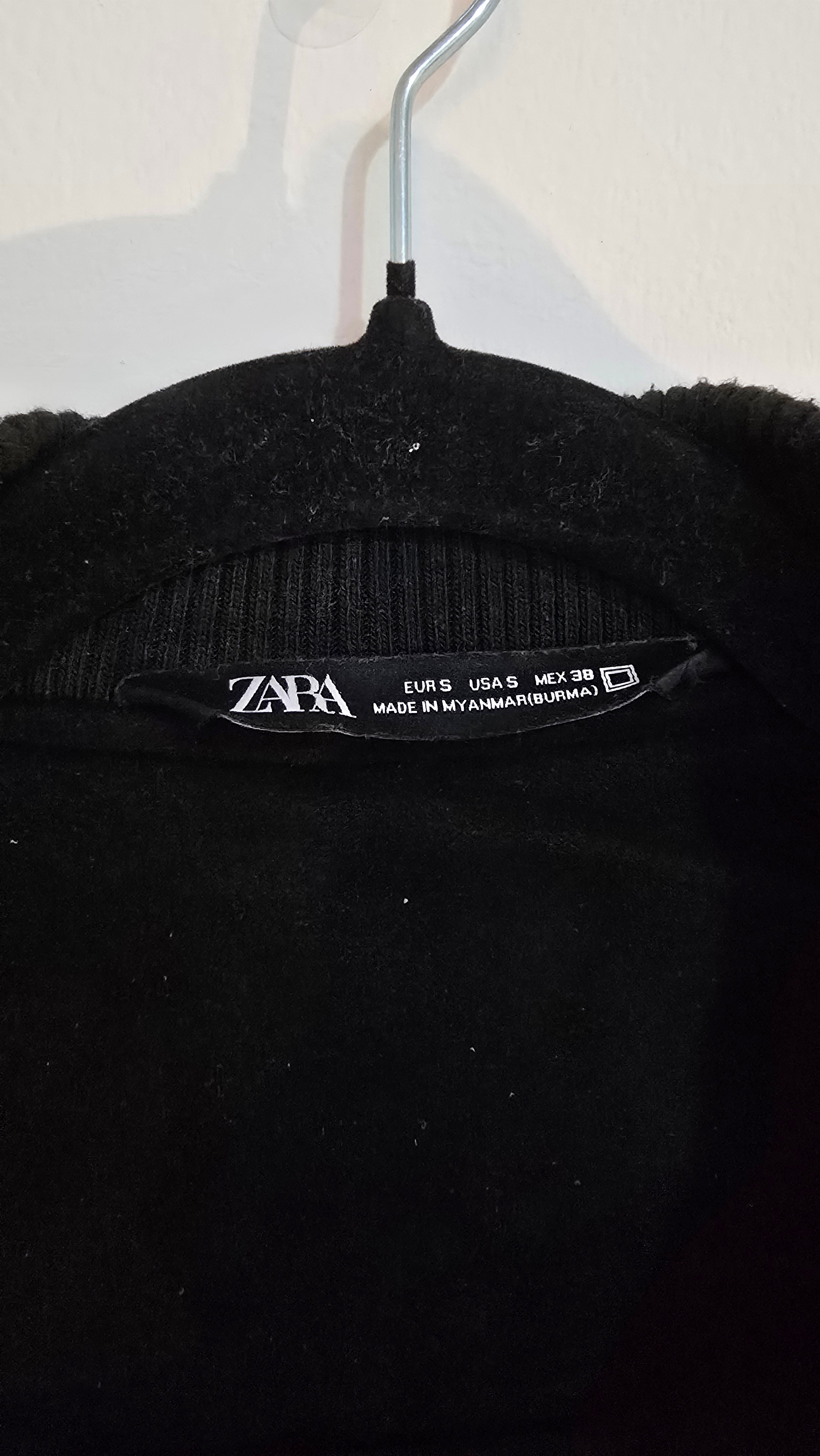 Zara Black Bomber Jacket - Size S - photo 3
