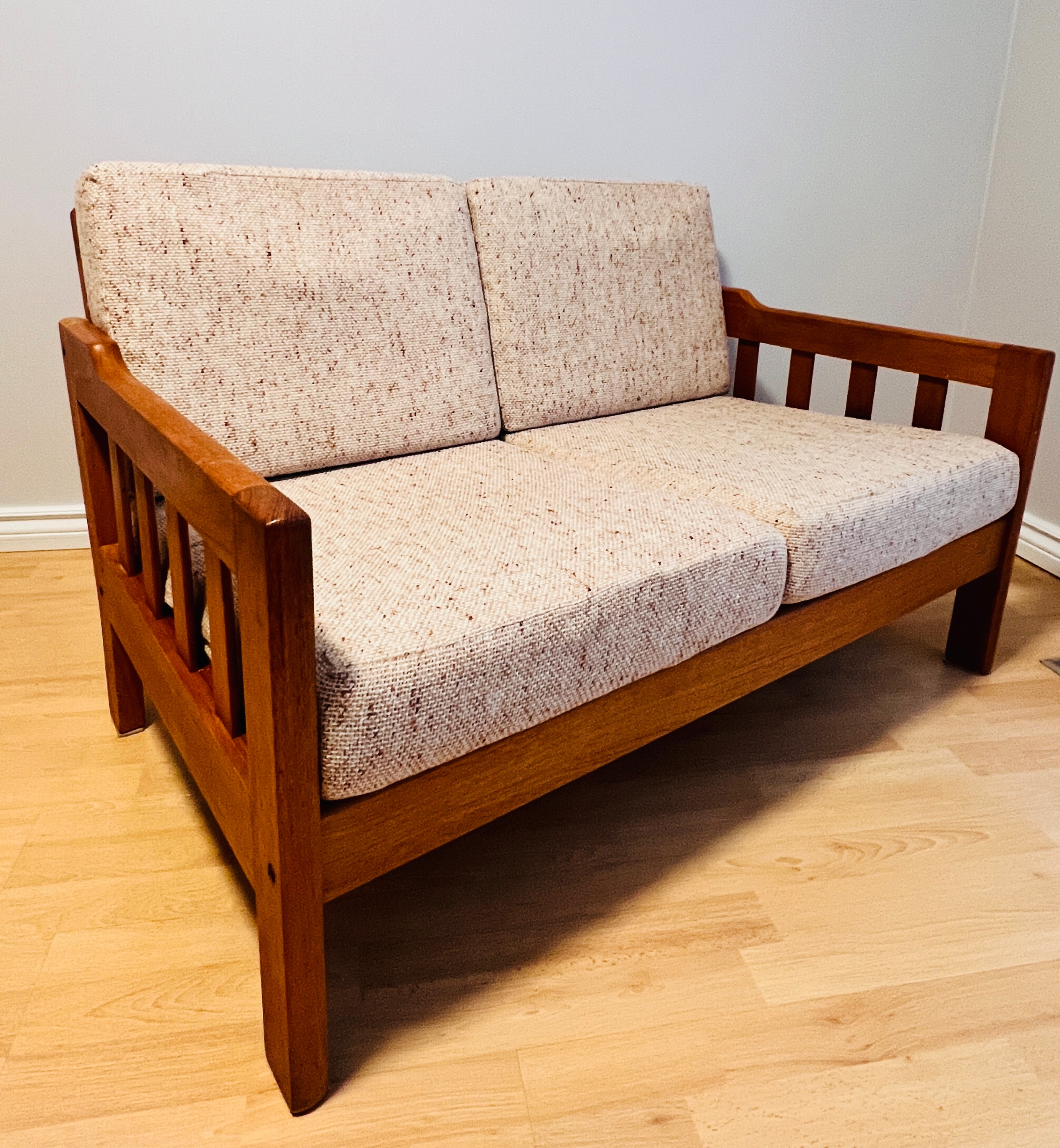 Solid Wood Love Seat Sofa - photo 2