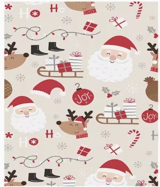 Christmas Patterned Fleece Blanket
