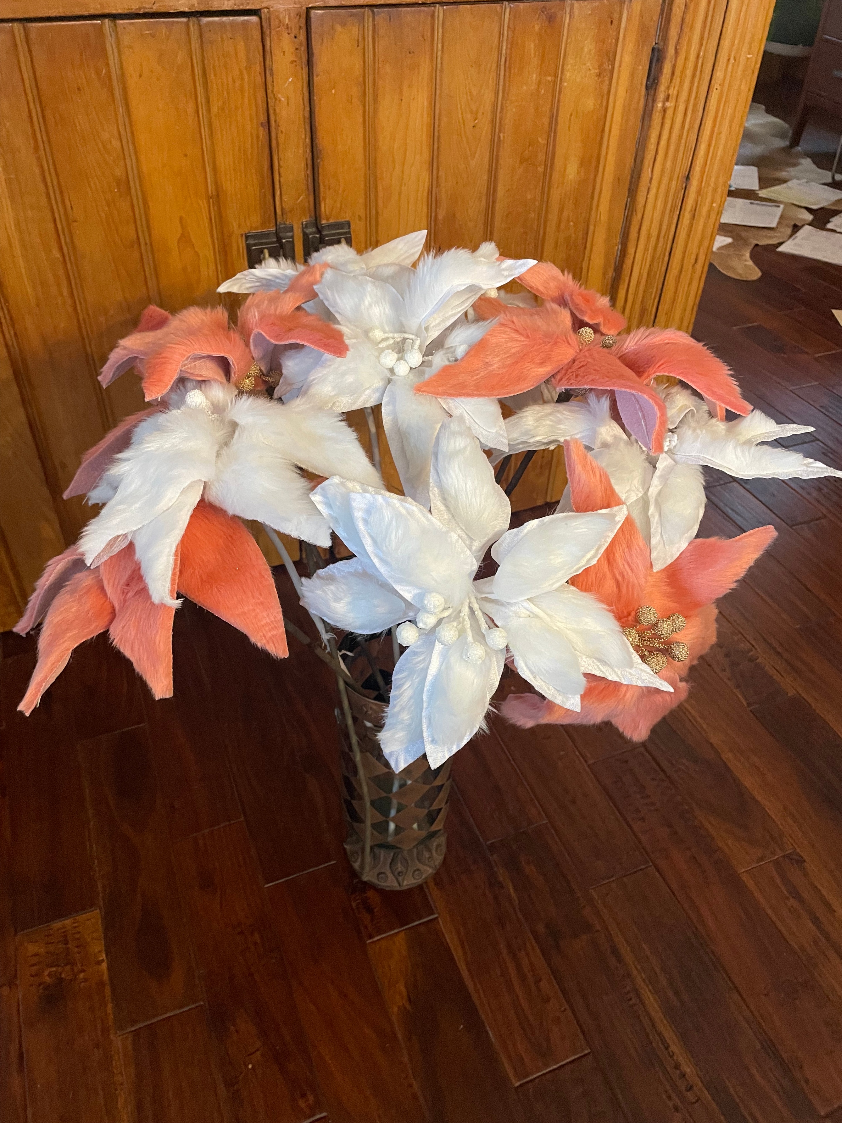 Poinsettia Stick Decorations