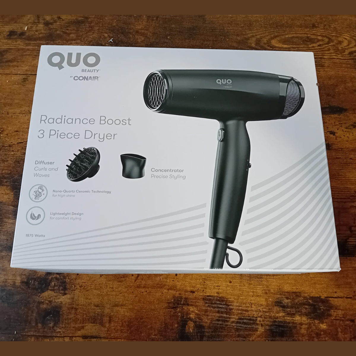 RETAIL PRICE $67-SEALED BRAND NEW Quo Beauty Ionic 3 Piece Dryer - photo 4