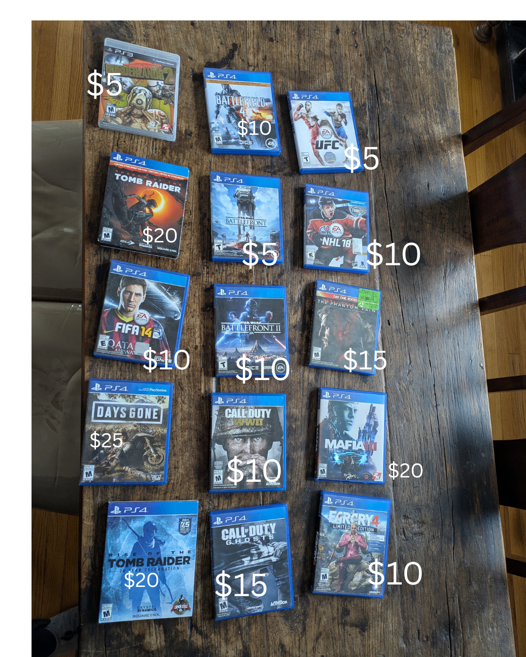 PS4 (and 1 PS3!) games