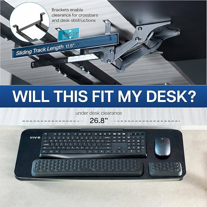 New VIVO Premium Adjustable Computer Keyboard and Mouse Tray - photo 5