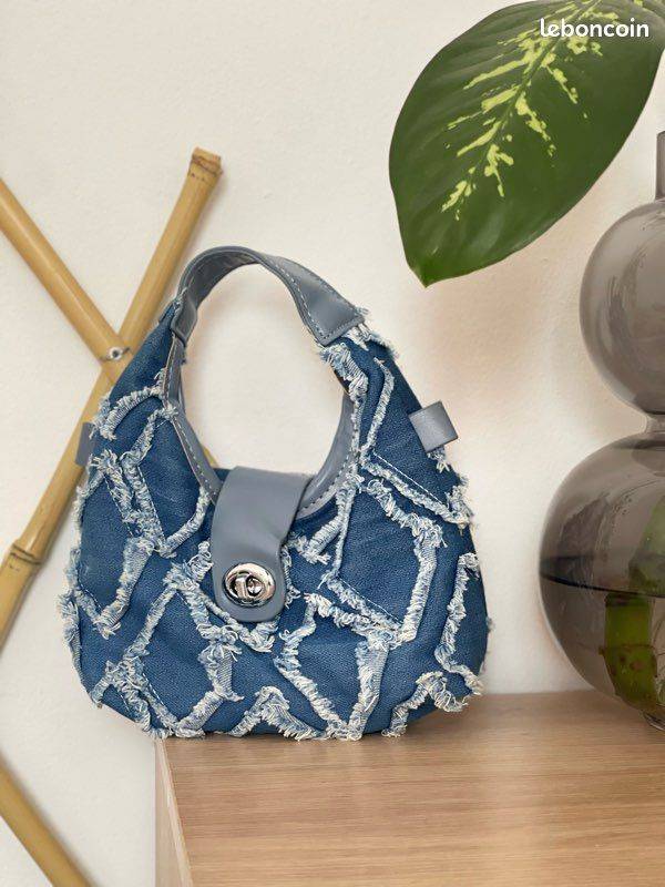 Denim Crossbody Bag, NWT