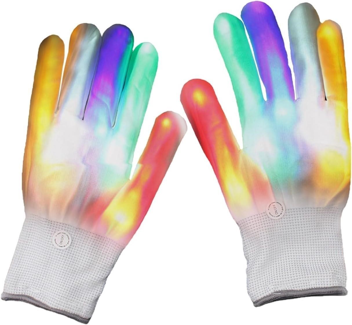 LED Light Up Gloves - Adult Size 10 pieces